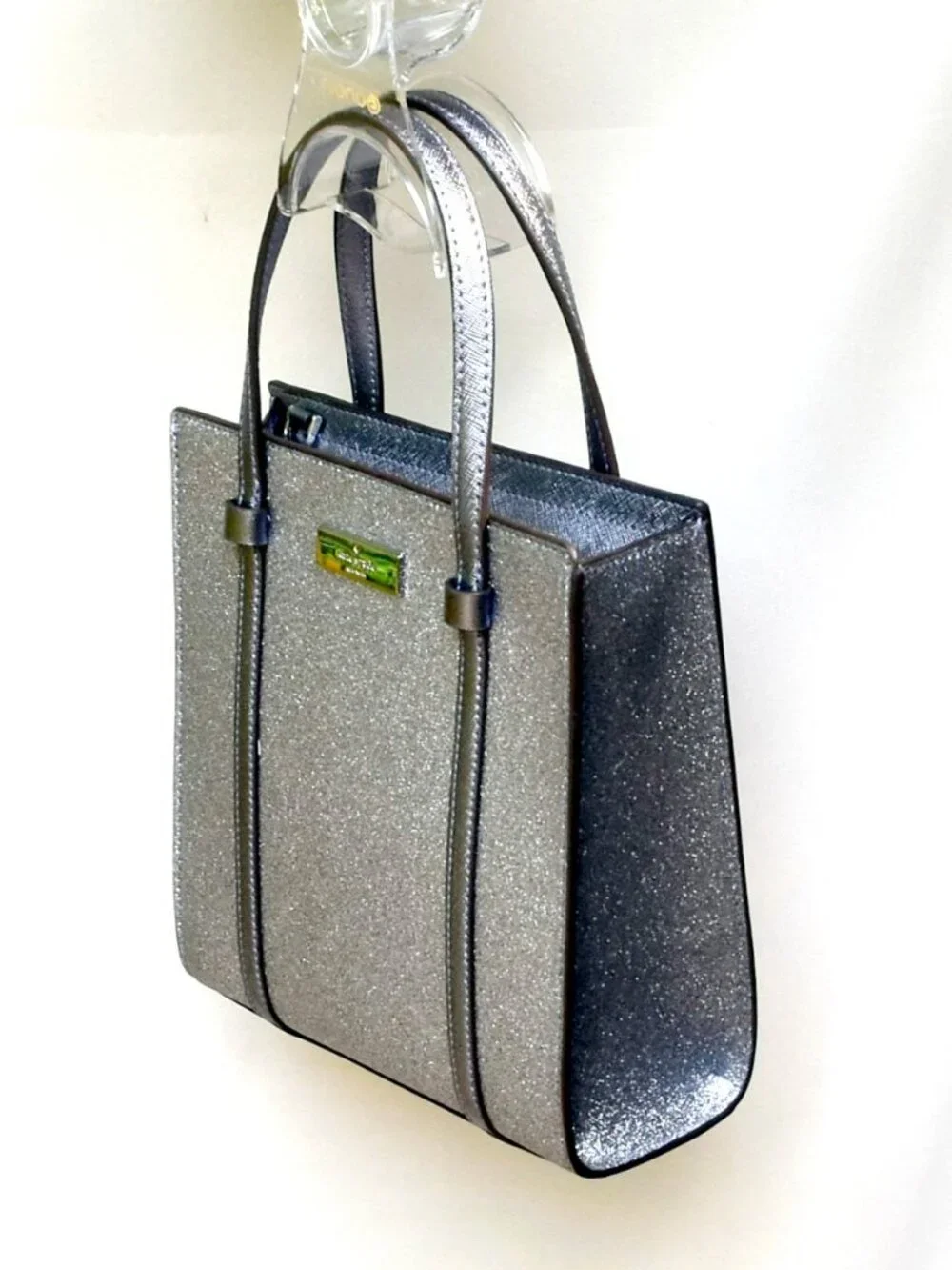 Kate Spade Kenzie Glitter Small Tote Mixed Candied Flower K1959 NWT